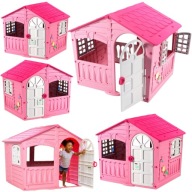 DOMEK DLA DZIECI PALPLAY Z OKIENNICAMI KOLOROWY 140x111x115CM OGRODOWY DUŻY
