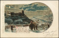 Heidelberg im Mondschein - Edmund von König, Heidelberg 1899 Litho