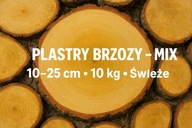 Plaster Brzozy 10kg krążek naturalny eko 10–20 Świeże – Mix Rozmiarów