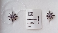 kolczyki Royal Star / SISI cyrkonie w srebrze 925