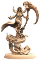 Queens of Tombs Sandtomb Harvester Pinup F Fantasy RPG D&D Druk 3D NSFW