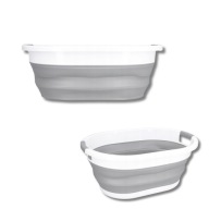 MISKA MSPRESTIGE SKŁADANA SILIKONOWA OWALNA 25 L BIAŁY