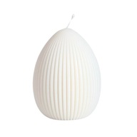 Świeca sojowa dekoracyjna Jajo białe – ręcznie robiona | Nuvia Soy