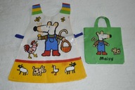 Torebka z Mysią / Maisy i fartuszek ochronny do malowania - też z Mysią
