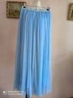 włoska SPÓDNICA długa tiulowa na dzianinie 36