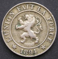 Belgia 10 centimes 1894 - lew