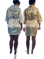 Szlafrok ślubny panna młoda świadkowa s m l xl