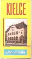 KIELCE - PLAN MIASTA Z 1984 ROKU.