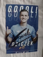 Zdjęcie 10x15 autograf Piast Gliwice Gol Patryk Dziczek sezon 2023/24