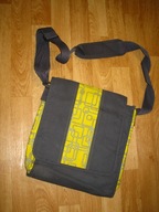 torba raportówka ikea 35x35 cm szaro żółta