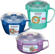 Sistema Mikrofalowe Pudełka Kubek i dwie miski BPA free Łatwe w myciu