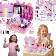 KUFEREK KOSMETYKOW DO MAKIJAZU ZESTAW WALIZKA MAKE UP DLA DZIEWCZYNKI XXL
