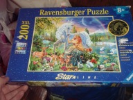 Puzzle 200 elem. JEDNOROŻEK, XXL, ŚWIECĄCE