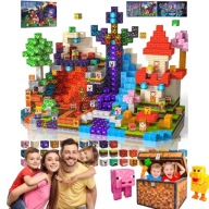 KLOCKI MAGNETYCZNE MIX MINECRAFT ZESTAW SZEŚCIANY BLOKI 500