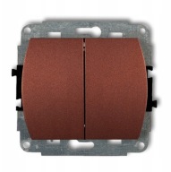 Wyłącznik żaluzjowy Podtynkowy Karlik odcienie brązu 9WP-8 BEZ PIKTOG.