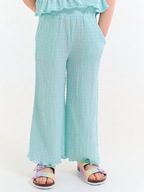 Szerokie spodnie strukturalne DZWONY LEGGINSY Z SZEROKĄ NOGAWKĄ 104 4 LATA