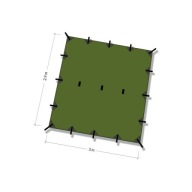 Płachta biwakowa Tarp Superlight 3x2.9 DD Hammocks Olive Bushcraft Survival