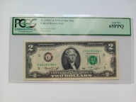 2 dolary 1976 C USA Philadelphia PCGS 65 PPQ GWIAZDKA niski numer