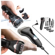 PILNIK ELEKTRYCZNY DO STÓP pięt FREZARKA pumeks DUŻY ZESTAW 15 + ROLKI USB