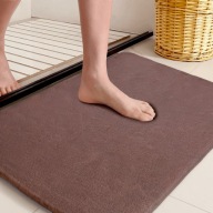 Dywanik łazienkowy 50x60 cm DarianA Moonbeam orzechowy miękki podgumowany