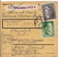 WARSZAWA -CZARNA -GENERALNE GUBERNATORSTWO -skart -obieg 1944 rok