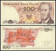 BNU - POLSKA PRL 100 złotych 1986 SD 1202504 # P189f # st 1
