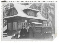 D35 Wisła Istebna Kubalonka Beczka Listonosz Samochód POCZTA 1936 r Ustroń