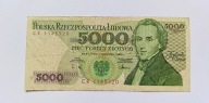 5000 ZŁOTYCH 1988 seria CR 114...