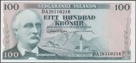 Islandia 100 koron 1961 - stan bankowy UNC
