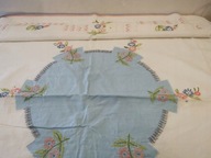 OBRUS SERWETA SERWETKA SKANDYNAWSKI PŁÓTNO VINTAGE HAFT