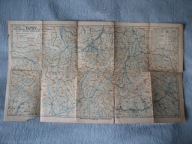 TATRY przedwojenna MAPA PRZEGLĄDOWA TADEUSZ ZWOLIŃSKI ZAKOPANE 1936