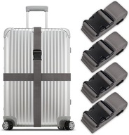 Zestaw4x Pasy do Walizki Regulowane Taśmy Bagażowe z Klamrą Antypoślizgowe