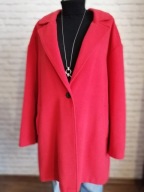 F&F malinowy pudełkowy płaszcz roz. 2XL