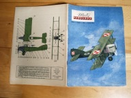 MAŁY MODELARZ 1/1967 Samolot POTEZ - XV A2-NIEKOMPLETNY