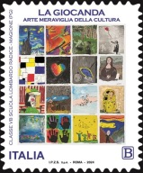 Włochy 2024 Znaczek 4639 ** Gioconda Mona Lisa sztuka kultura