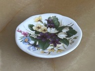 FINE BONE CHINA ENGLAND TALERZYK MINIATURA KWIATY