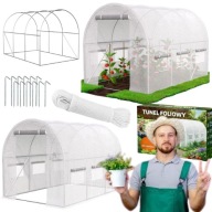 TUNEL FOLIOWY OGRODOWY 3x2x2m 6m2 OCYNKOWANY SZKLARNIA OGRODOWA NAMIOT UV-4