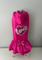 sukienka welurowa ubranko dla psa typu york M