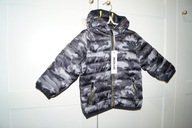Nowa Kurtka Chłopięca MINOTI 86 - 92 Moro Szara Wiosenna Premium Kaptur