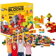 KLOCKI KONSTRUKCYJNE CLASSIC ZESTAW KREATYWNY EDUKACYJNY DLA DZIECI 500 SZT