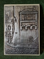 Piękny czysty notes z czasów PRL-u / metaloplastyka