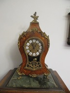 OBNIŻKA-[@5b] Sliczny Stary Zegar kominkowy Boulle