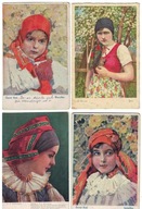 7-DE08-Czechy- Portrety kobiet na ludowo