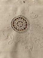 Obrus skandynawski serweta serwetka Art Deco unikat haft szydełko dł80