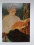 Teodor Axentowicz - Czytająca - pocztówka z lat 60-tych