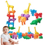 KLOCKI MAGNETYCZNE SMARTMAX MY FIRST SAFARI ANIMALS 18 SZTUK