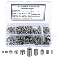 200x ZESTAW NAPRAWCZY GWINTÓW DRUCIANYCH M3 M4 M5 M6 M8 WKŁADKI