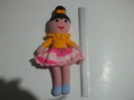LALKA LALLECZKA HAND MADE ROBIONA NA SZYDEŁKU 30CM