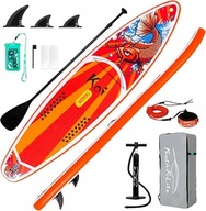 Deska SUP 350cm Wyporna Nadmuchiwana z Wiosłem Wytrzymała, Akcesoria Zestaw