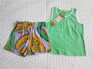 Cool Club bluzka zielona i spodenki papaje nowe roz 128